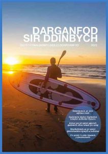 Discover Denbighshire 2022 booklet cover Welsh